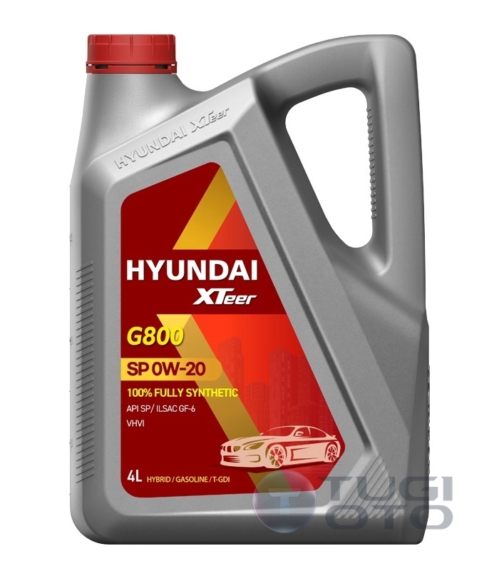 G800 HYUNDAI XTEER GASOLINE %100 FULLY SYNTHETIC API SP 0W20 4LT